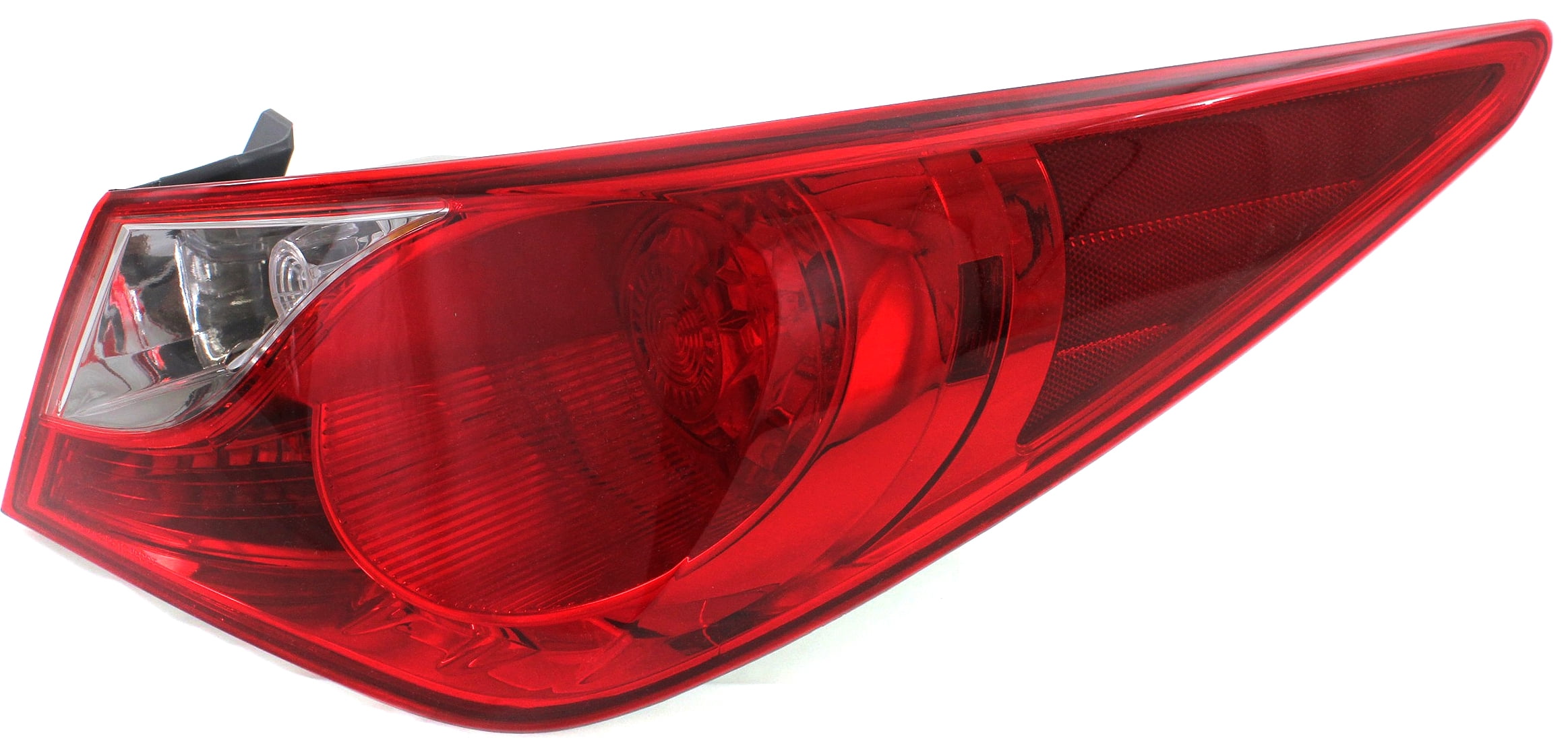 Evan-Fischer Tail Light Assembly Compatible with 2011-2014 Hyundai Sonata Outer Bulb Type Passenger Side 