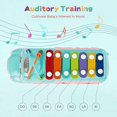 thumbnail image 2 of Cube d'Activité Bus Jouets Forme de Xylophone pour Enfants de 1 An Développement Musical, 2 of 5