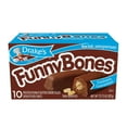 thumbnail image 3 of Drakes Funny Bones Snack Cakes, 10 cakes per box, 13.73oz of Funny Bones Peanut Butter Filled Devil's Cakes (6-Boxes), 3 of 7