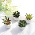 thumbnail image 2 of Amdohai 4 Pack Mini Potted Succulents Fake Succulents Pot Ceramic Artificial, 2 of 7