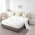 thumbnail image 5 of jejeloiu Happy Camping Car 7 Pieces Bedding Comforter Set,Hawaii Holiday Full Bedding Set,Ocean Surfing Fitted Sheet Flat Sheet For Boys Girls,Breathable Home Decor Reversible, 5 of 8