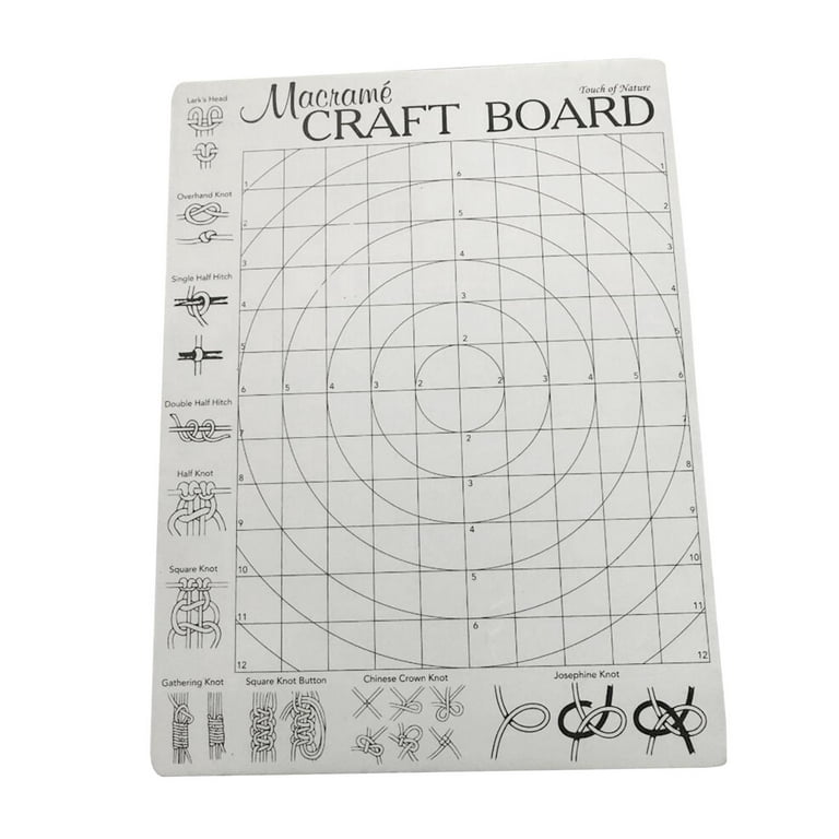 Foam Macrame Board with Grids 300×400mm for Bracelet Craft Crochet Project  