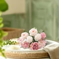 thumbnail image 2 of Rose Hydrangea Mixed Simulation Bouquet Multi Color Soft Flower Arrangement For Living Room Bedroom Decor, 2 of 5