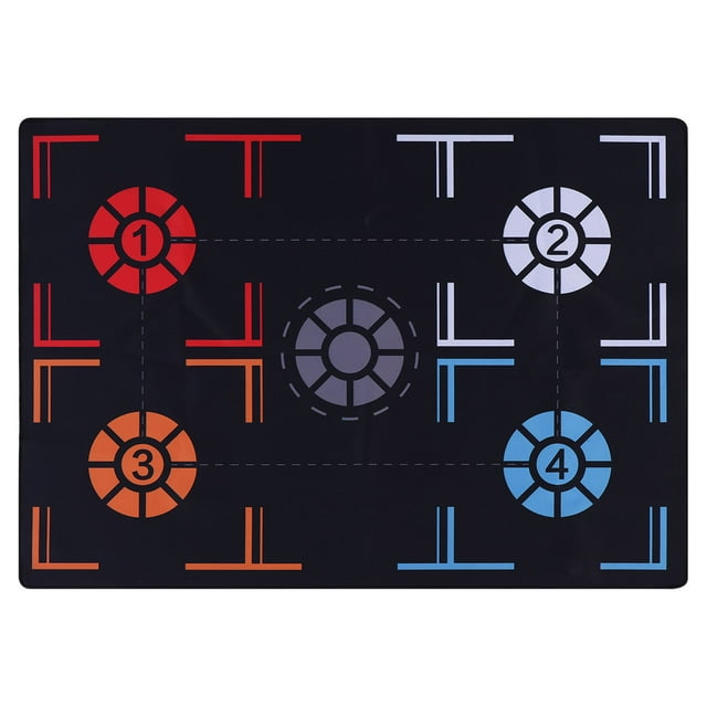 Unique Bargains Basketball Training Mat Rubber Basketball Footstep Pad Training System Pace Ball Control120cm*86cm*2.5mm