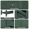 thumbnail image 6 of 36" Bathroom Vanity with Sink Top & a Storage Table Below, Bathroom Vanity Cabinet with One Doors and Three Drawer, MDF Boards, Solid Wood, Green, 6 of 9