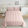 thumbnail image 2 of Erosebridal Ensemble de Couette à Pois, Ensembles de Couette Géométriques à Cercles, Couette Réversible Moderne et Simple, Décor de Chambre en Microfibre, 2 Pcs, 2 of 7