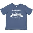 thumbnail image 3 of Inktastic Injustice Anywhere is a Threat to Justice Everywhere- Martin Luther King Jr. Boys or Girls Baby T-Shirt, 3 of 5