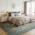 thumbnail image 2 of 8x10 Area Rugs for Living Room, Washable Area Rugs with Non-Slip Backing, Boho Floral Vintage Carpets Low Pile for Dining Room, Bedroom, Home Office, Indoor, Nursery, Apartment., 2 of 12