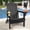 Black, variant on Tappio Folding HDPE Adirondack Chair, Patio Seat All Weather Outdoor Patio Chair with Cup Holder and Multifunctional Holder for Lawn Yard Fire Pit, Black