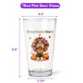 thumbnail image 5 of Happy Thanksgiving Goldendoodle Turkey Costume Pumpkins Autumn Leaves 16oz Pint Beer Glass Mug Doodle Dog Lover Gifts Idea Beer Glasses Cup - 13014, 5 of 5