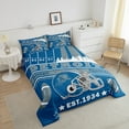 thumbnail image 4 of Erosebridal Football Bedding Set King Size Detroit Comforter Set American Football Gifts for Football Fans Women Men Football City Comforter Rugby Sports Duvet Set Bedroom Decor, 4 of 7