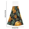 thumbnail image 3 of Harvest Pumpkin with Sunflowers Leaves Thanksgiving Hanging Towels with Loop Hand Towels Nylon Fastener Tape Design Dish Cloths 2 Pieces, 3 of 7