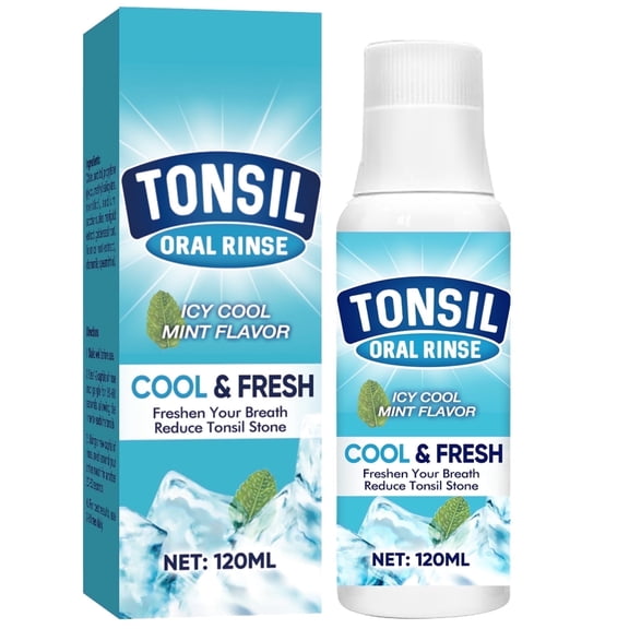 Tonsil Stone Mouthwash,Tonsil Stone Remover,Fight Bad Breath & Relieve Dry Mouth,Freshens Breath Instantly,100ML