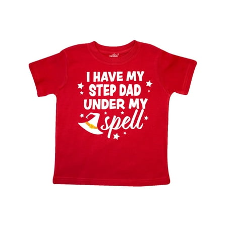

Inktastic I Have My Step Dad Under My Spell with Cute Witch Hat Gift Toddler Boy or Toddler Girl T-Shirt