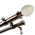 thumbnail image 4 of Domovina Ness 1" Double Curtain Rod-Color:Bronze,Size:120-170", 4 of 4