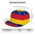 thumbnail image 4 of Men Women Flag Of Venezuela Flat Bill Hip Hop Visor Snapback Hat Adjustable Baseball Cap, 4 of 8