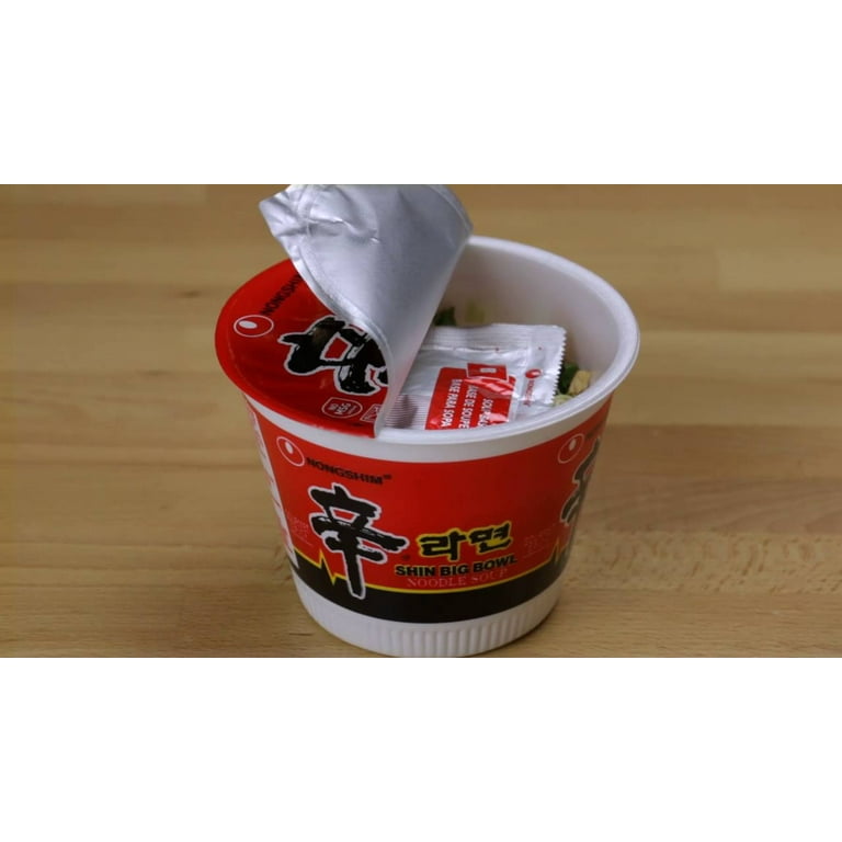 Nongshim Shin Bowl Spicy Hot Beef Noodle Soup, Savory Nongshim Shin Bowl Spicy Hot Beef Noodle Soup, Savory