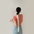 thumbnail image 3 of Long Ribbon Hairband Neck Scarf for Women Adjust Ribbon Hairtie Hairholder Silk Scarf Elegant Handtied Hair Holder, 3 of 15
