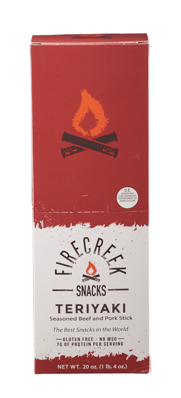 FireCreek Snacks Teriyaki 1oz Snack Stix - 20ct