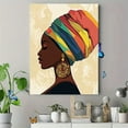 thumbnail image 4 of African Woman Portrait Decorative Painting/Canvas Art， Suitable for Living Room， Bedroom， Office， Dining Room， Study Room， Hallway， Apartment， Hotel， Cafe， Bar Decoration., 4 of 8