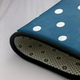 thumbnail image 5 of Polka Dots Teal White Spots Rugs Doormat, Non-Slip Machine Washable Carpets Floor Door Mat , 36" x 24", 5 of 7