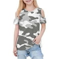 thumbnail image 3 of AHTJRT Camo T Shirts for Kids Boys Girls Lightweight Short Sleeve Crew Neck Tee Tops Casual Fall Spring Outdoor Hiking Camping Climbing Blouse Gray 7-8 Years, 3 of 10