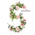 thumbnail image 3 of Flower Garland 6ft Eucalyptus Garland Vines with Flowers for Wedding Reception Table Mantle Spring Room Decor Artificial Greenery, 3 of 4