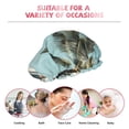 thumbnail image 6 of Kdxio Vintage Surf Van Beach Print Shower Cap for Women,Elastic and Reusable,Double Waterproof Layers Bathing Hat, 6 of 6