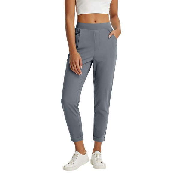 Fmbrln Womens Yoga Gym Pants Casual Stretchy Comfy Outdoor Athletic Pants with Pockets