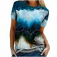 thumbnail image 4 of Jersey de cuello redondo de verano para mujer, camisa informal estampada, blusa superior de fondo Pompotops  hfajkhk138746, 4 of 9