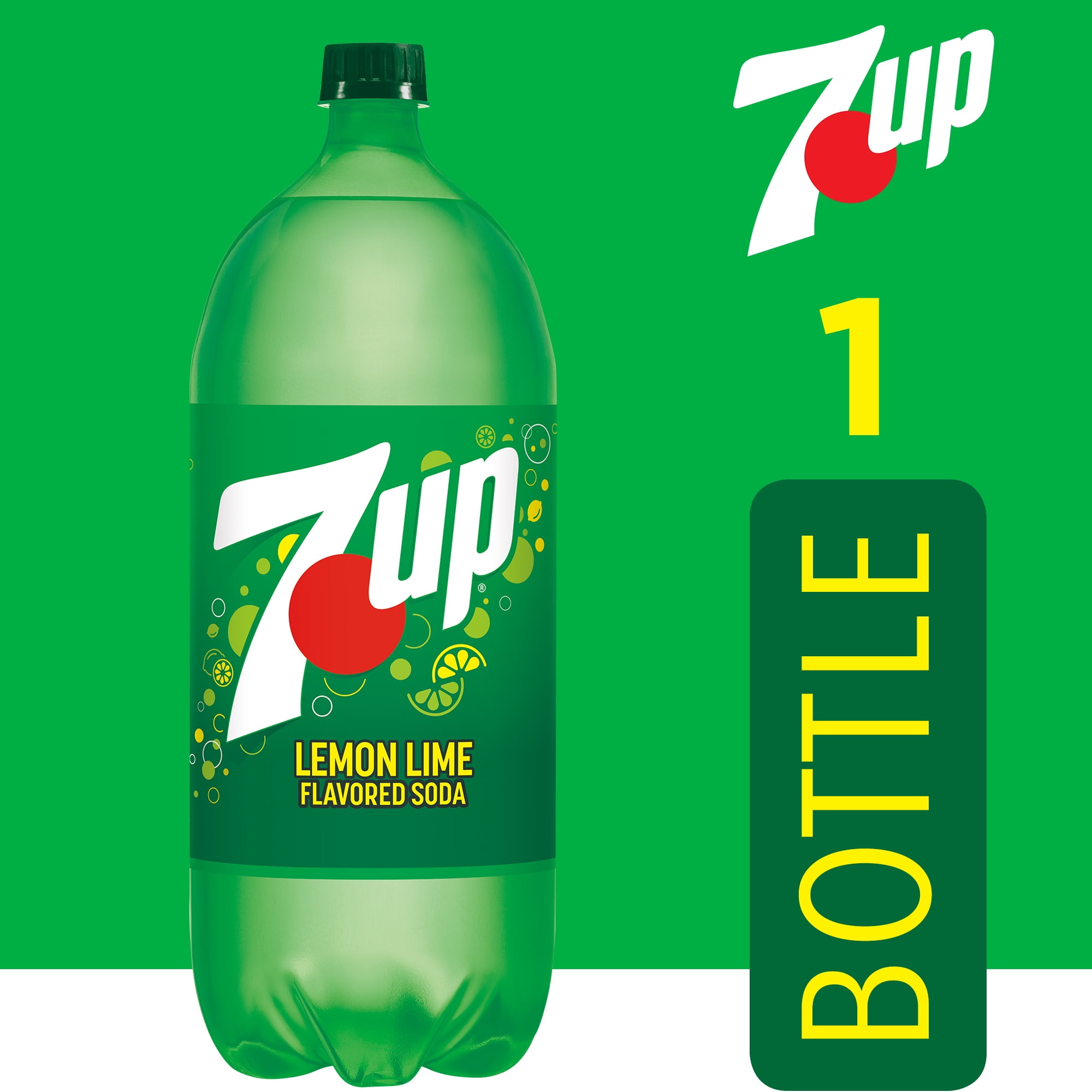7UP Caffeine-Free Lemon Lime Soda Pop Drink, 2 L Bottle - Walmart.com