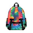 thumbnail image 3 of Colorful Tie Dye Pattern Backpack for School,Cute School Bag,Schoolbag with Adjustable Shoulder Straps & Padded Back,15.25"x11.5"x5.25", 3 of 5