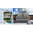 thumbnail image 6 of Boyel Living 54 inch Resin Outdoor Patio Lounge Chair Garden Sofa Park Yard Modern Furniture with Cushioned, 6 of 7
