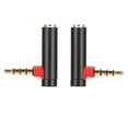 thumbnail image 2 of 3.5mm Male to Female Audio Adapter Right Angle Stereo Headphone Cable Jack Plug for Mobile Phones Tablets, 2 of 7