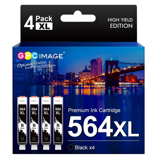 Cartouche d'Encre GPC Image Compatible avec HP 564TG (4 Pack)