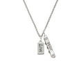 thumbnail image 2 of Delight Jewelry Silvertone Love Silvertone Best Friends Forever Bar Charm Necklace, 23", 2 of 4