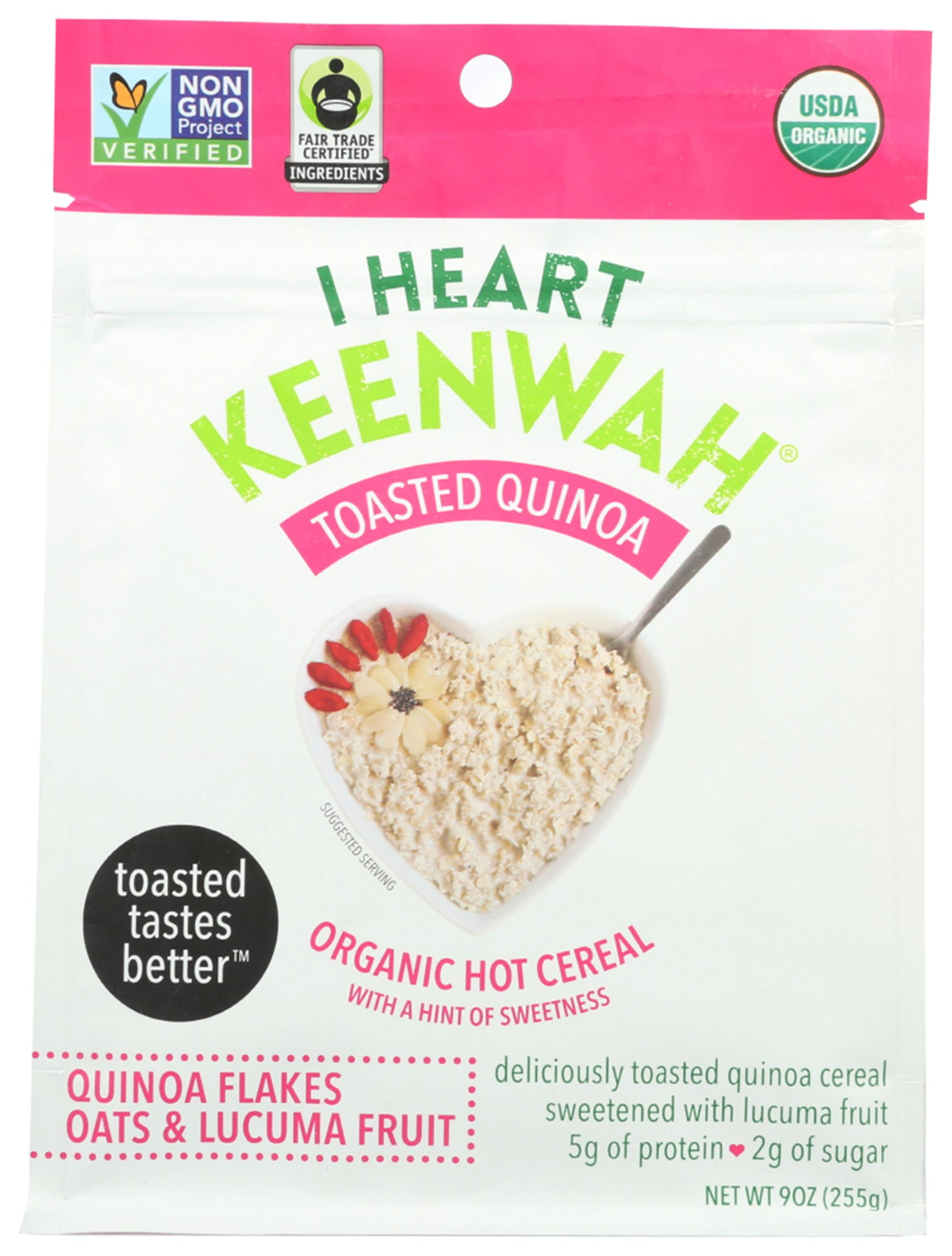I Heart Keenwah Toasted Quinoa Flakes Sweet Hot Cereal With Oats