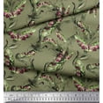 thumbnail image 2 of Soimoi Viscose Chiffon Fabric Leaves & Texture Print Fabric by the Yard 42 Inch Wide, 2 of 2