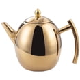 thumbnail image 3 of Miangastore Stainless Steel Tea Pot with Strainer Kitchen Decorative Coffee Pot Tea Container for Loose Tea, 3 of 7