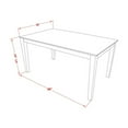 thumbnail image 4 of Dining Table Set - 34x40 Table with 4 Chairs - Modern Kitchen Set, 4 of 5