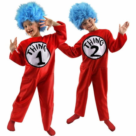 Dr. Seuss The Cat in the Hat Thing 1 and Thing 2 Child Halloween