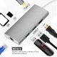 thumbnail image 2 of 2K/4K Video Tipo C Hub 5Gbps Datos USB3.0/HDMI/LAN/TF/SD USB 3.1 Tipo C Hub HDMI - Gris Hierro, 2 of 11