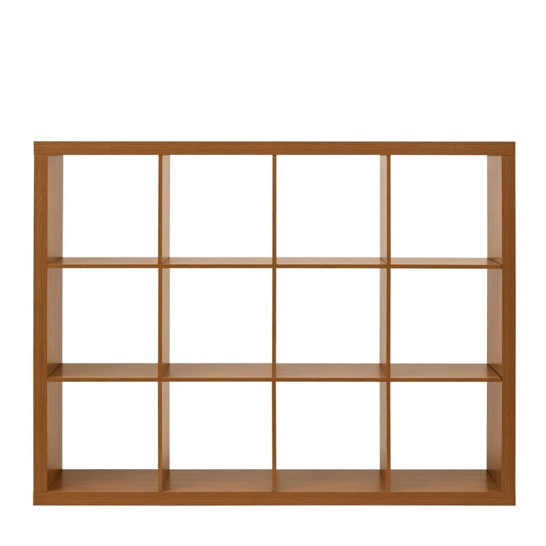 better homes & gardens 12 cube storage organizer tobacco oak Better Homes & Gardens 12 Cube Storage Organizer, Acorn