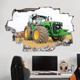 thumbnail image 2 of Adhesivos de pared 3D con diseño de tractor, efecto pared rota, PVC, 40 x 60 cm, 2 of 3
