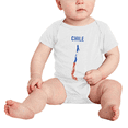 thumbnail image 2 of Chile Map Flag Baby Rompers Baby Clothes (White, 18-24 Months), 2 of 5