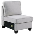 thumbnail image 4 of Devion Furniture Polyester Fabric U-Shaped Sectional Sofa in Light Gray, 4 of 9