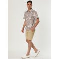thumbnail image 4 of INSPIRE CHIC Men's Short Sleeve Button Front Beach Hawaiian Shirt, 4 of 6