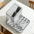 thumbnail image 5 of Kitchen Knife Holder Countertop Storage Rack Drain Tray Vertical Knife Block Multi Slot Cutlery Organizer for Home Cooking Prep Chef Knives Scissors Utensils Counter Space Kitchen Drawer Storage, 5 of 6
