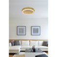 thumbnail image 2 of Elegant Lighting Bowen 29.5" Led Flush Mount In Satin Gold, 2 of 9