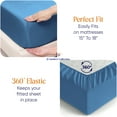 thumbnail image 4 of JS Sanders 800 Thread Count 100% Egyptian Cotton Premium 3 Piece Duvet Set - Breathable All Season Comforter Cover with Zipper Closure & Corner Ties ( Full/Queen Mediterranean Blue), 4 of 8